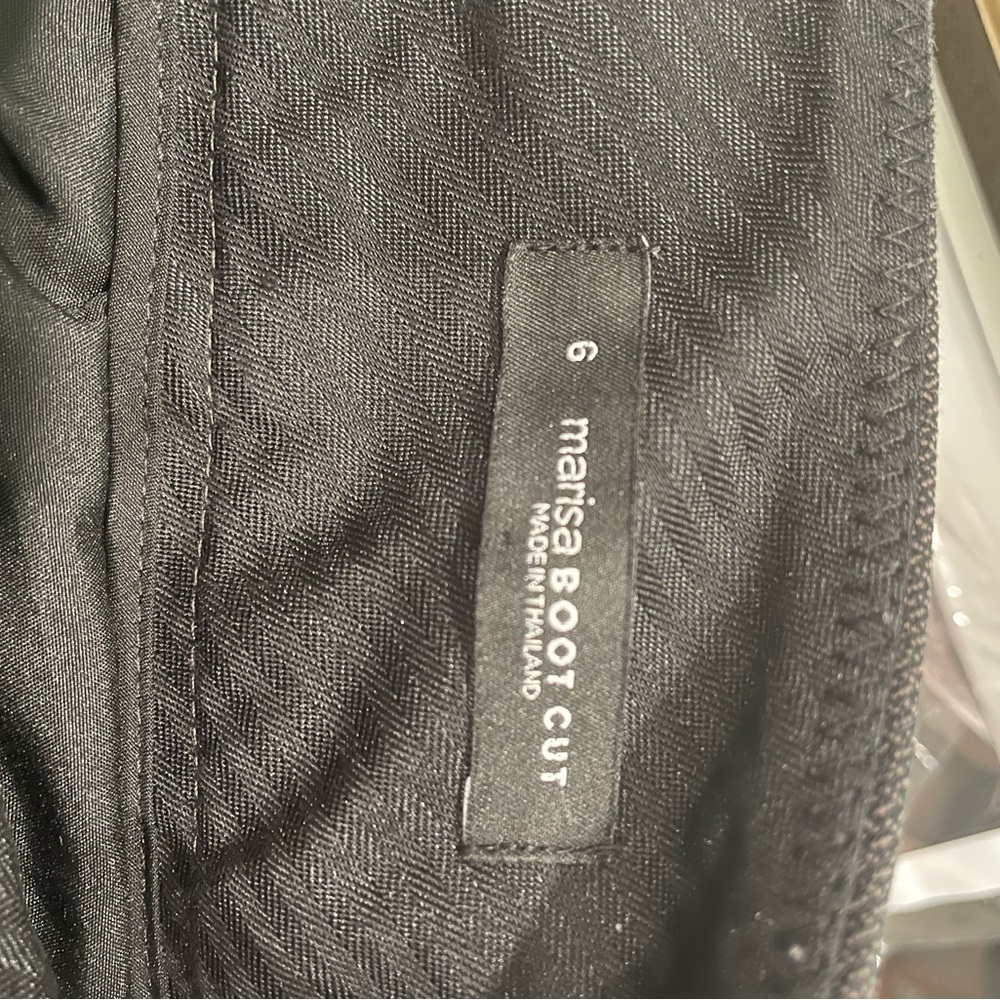 LOFT Marisa (Sleek Tailored) Black Boot Cut Pants - Picture 6 of 6
